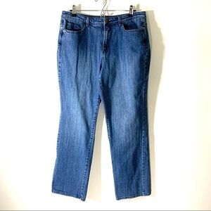 Coldwater Creek Mid Rise Straight Leg Jeans 2/$35
